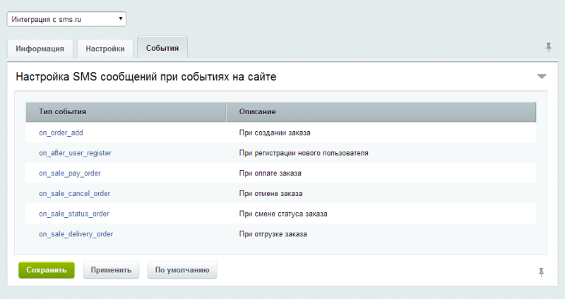 Фото Интеграция с sms.ru